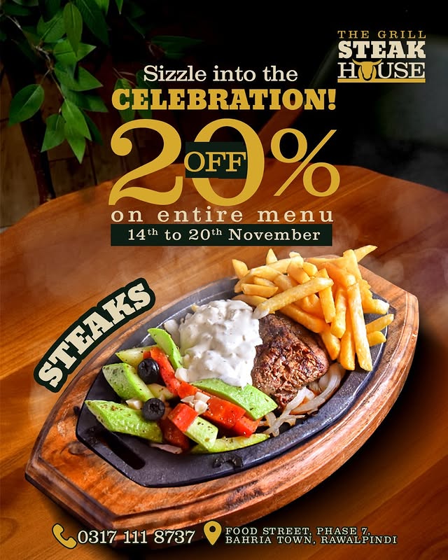 20% OFF ON Every Steak