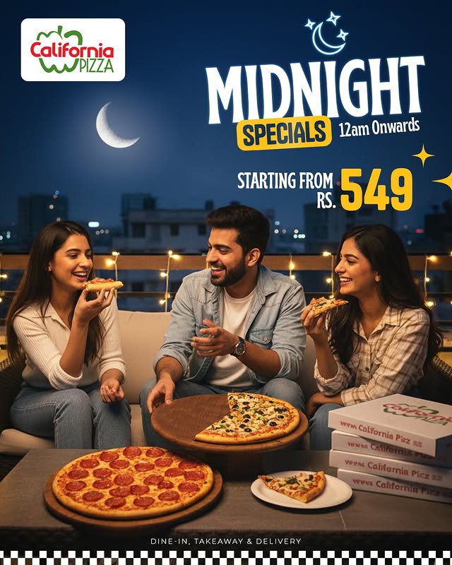 Midnight Specials at California Pizza in Islamabad , Rawalpindi
