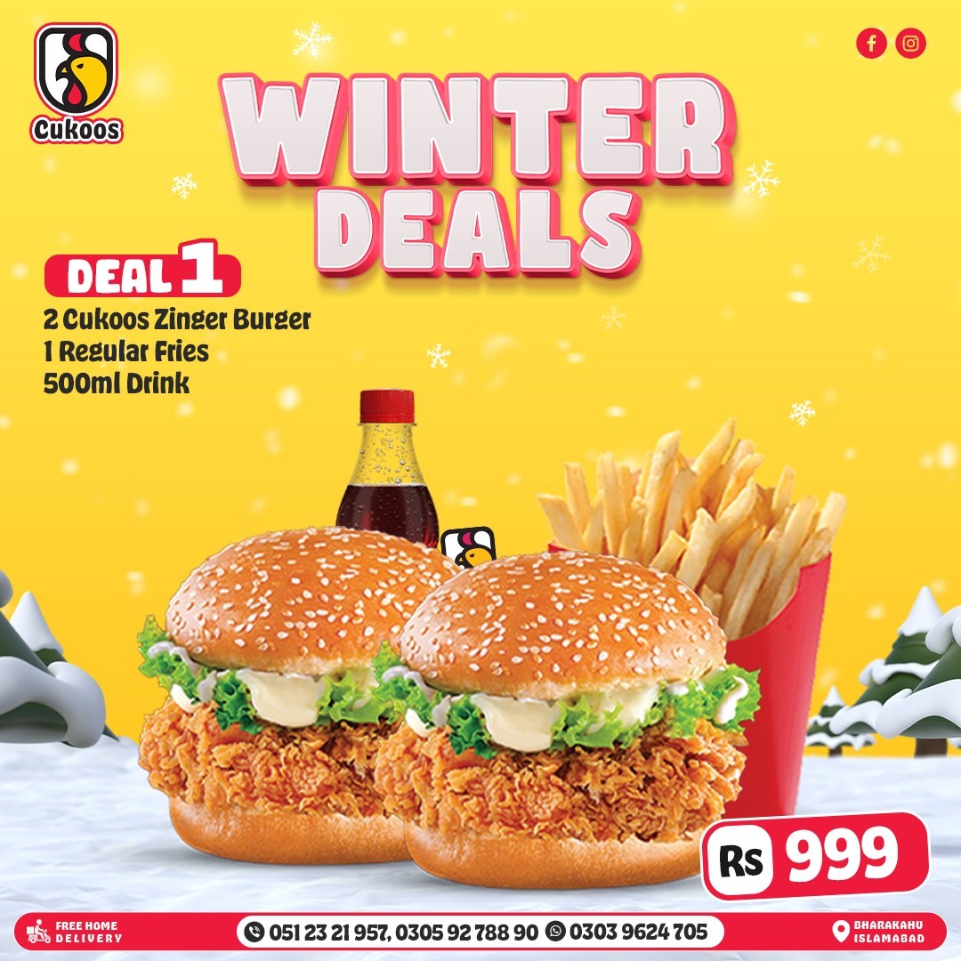 Winter Deal 1 at Cukoos in Islamabad