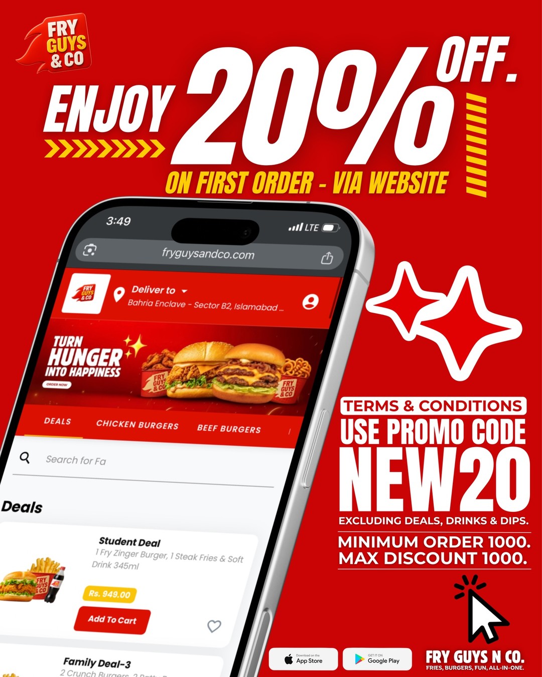 20% OFF On First Order