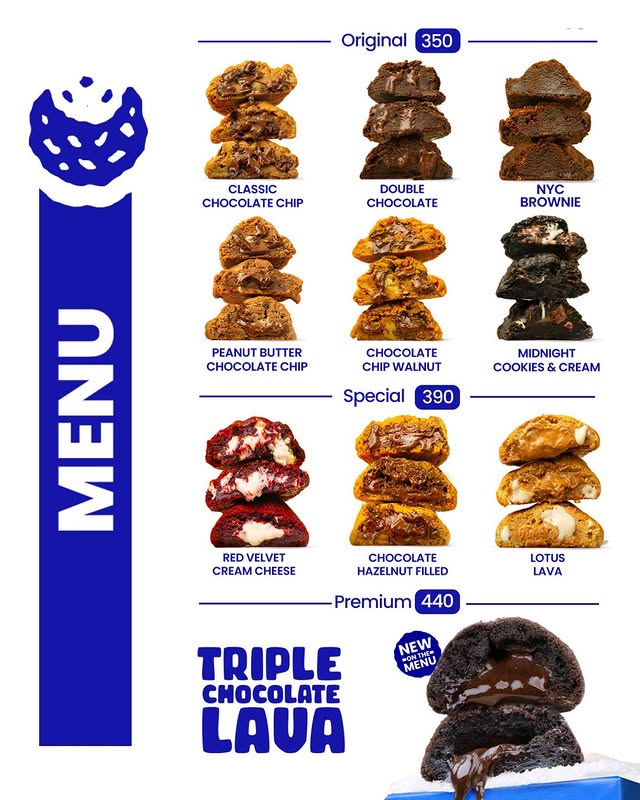 🍪 Crumble Menu – Starting from Rs. 350