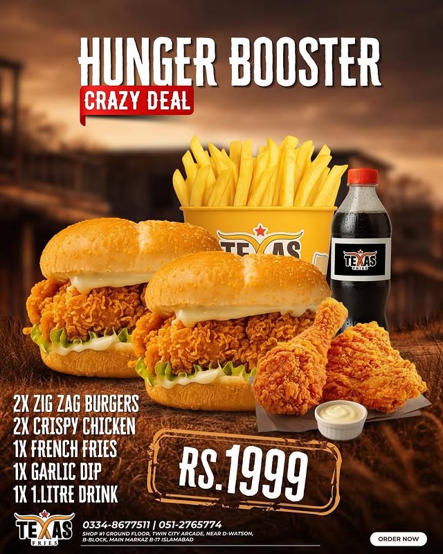 Hunger Booster Deal – Texas Fries Loaded with Crazy Flavor