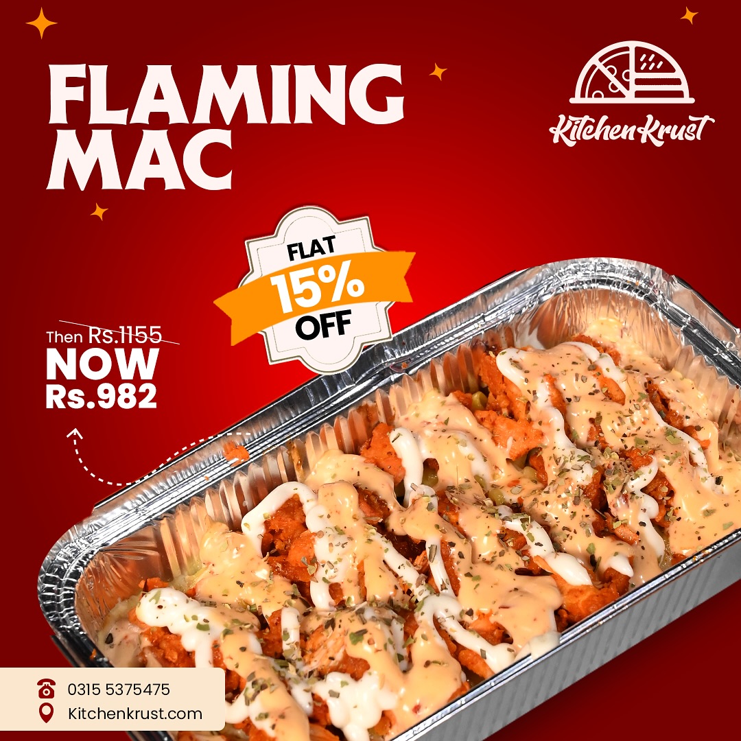 Flaming Mac & Cheese – Spicy and Cheesy Pasta Deal in Islamabad