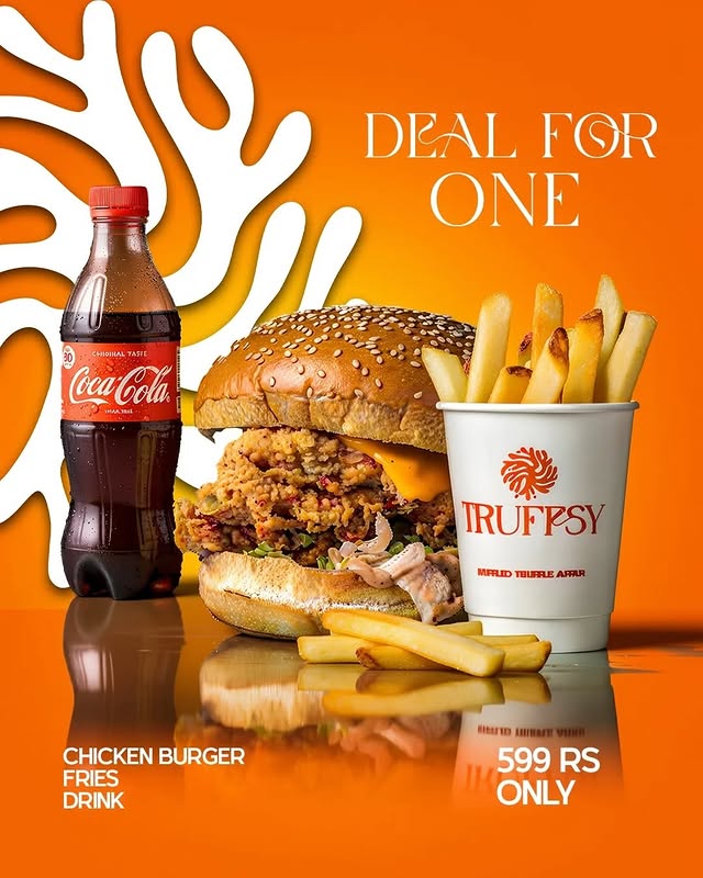 Truffsy Treats Friends Deal – 2 Chicken Burgers Combo for Rs. 999