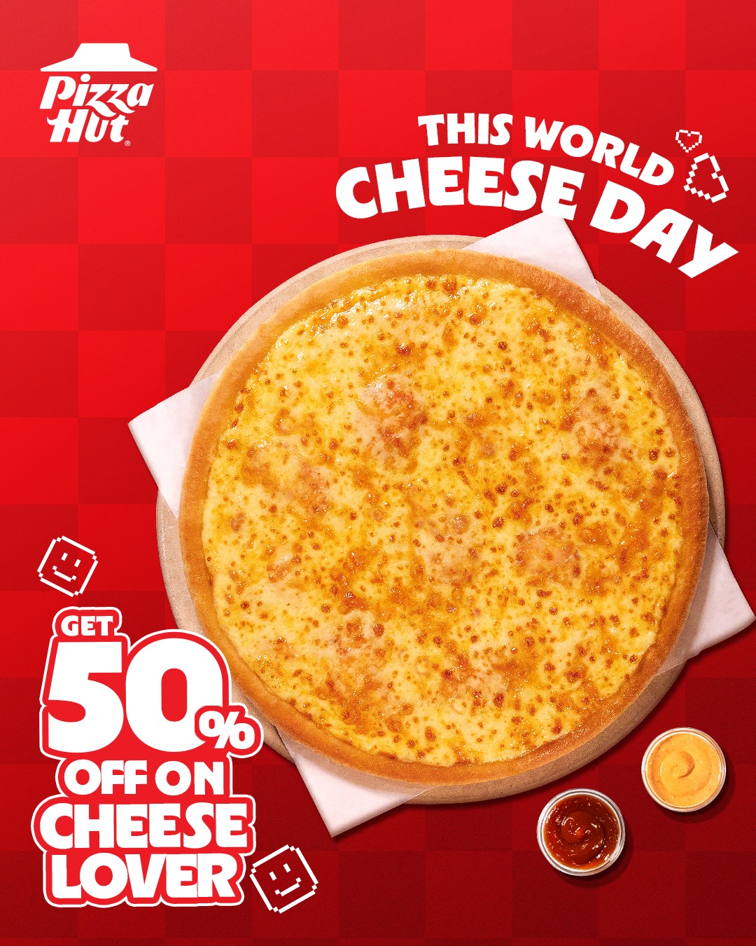 Pizza Hut Cheese Day Special – 50% OFF on Cheese Lover Pizza Across Pakistan