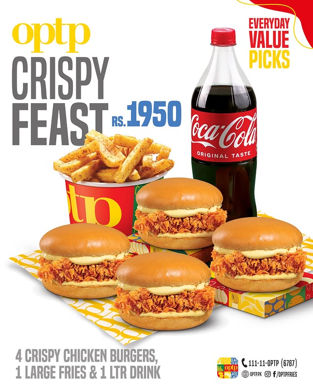 Everyday Value Picks: Crispy Feast at OPTP – Big Flavor for Rs. 1950 🍗🍟