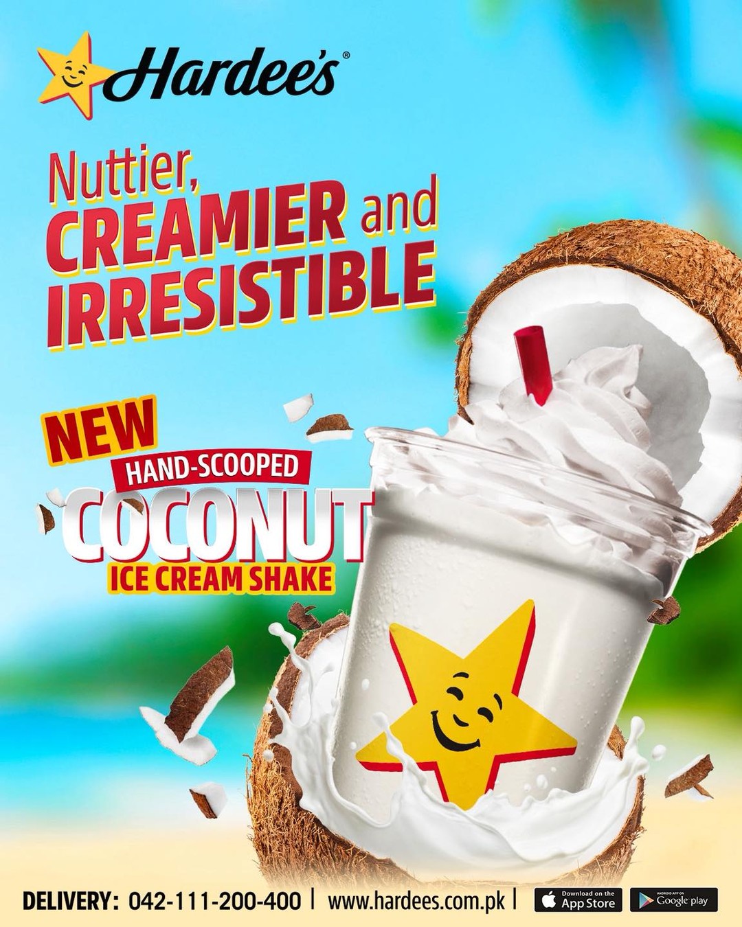 New Coconut Ice Cream Shake Launched at Hardee’s Pakistan 🥥🍨