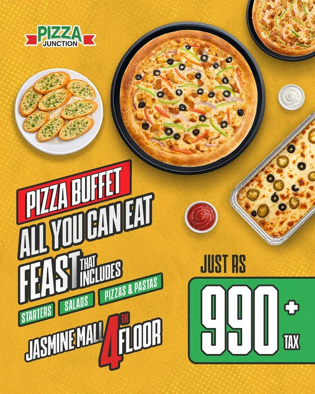 All-You-Can-Eat Pizza & Pasta Feast at Pizza Junction – Only Rs. 990 🍕🍝